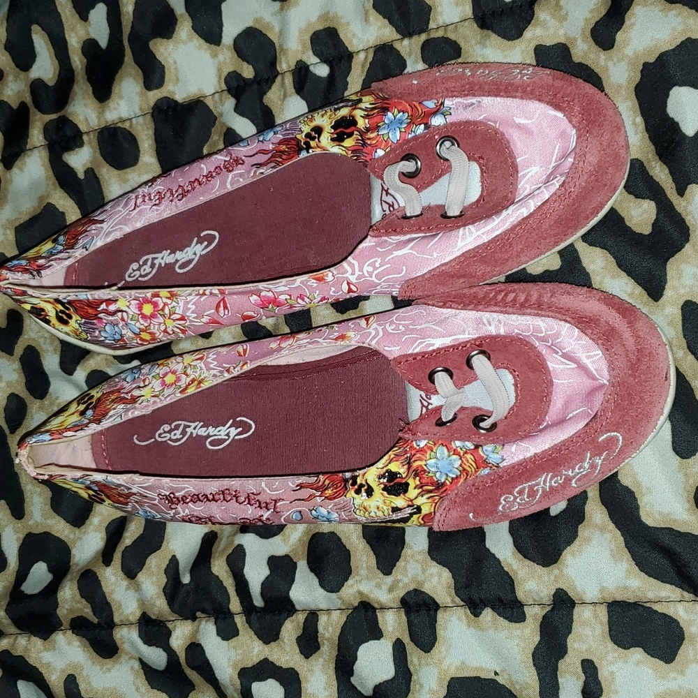 Ed hardy slip on's